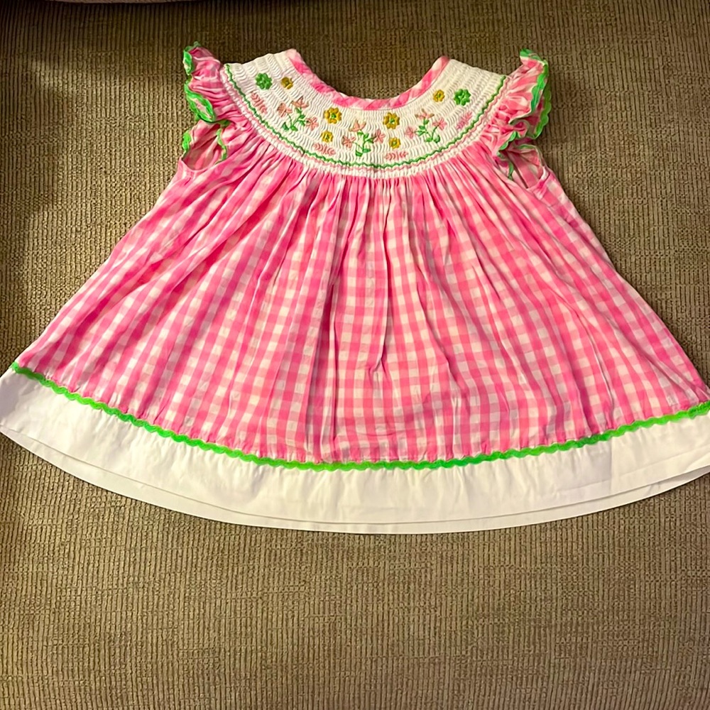 Lil Cactus Floral Smocked Dress